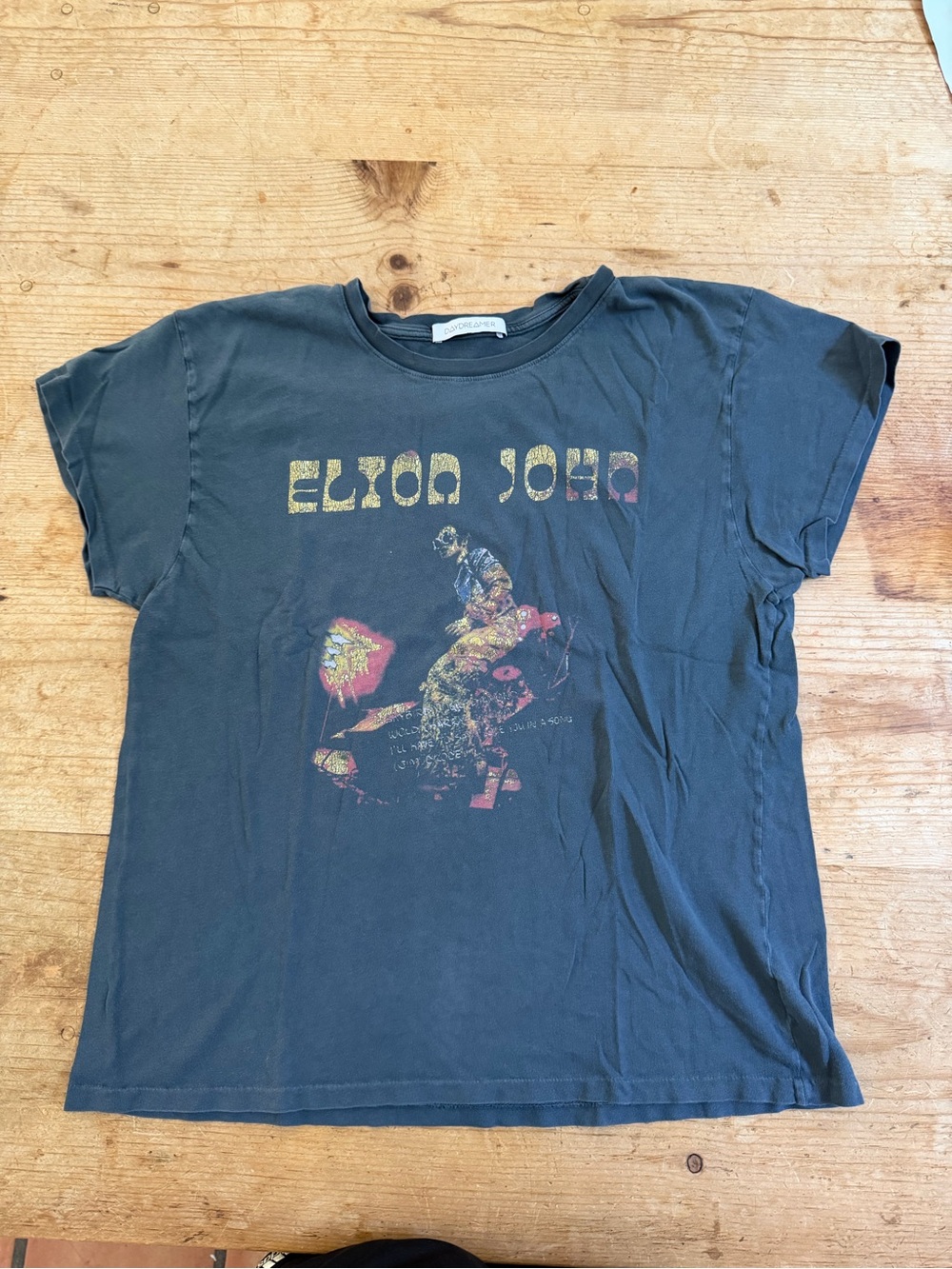 Daydreamer Charcoal Elton John Graphic Tee